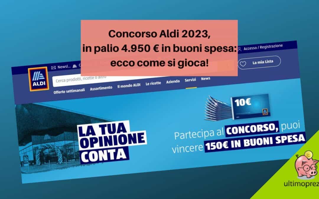 Concorso Aldi In Palio Euro In Buoni Spesa Ecco Come