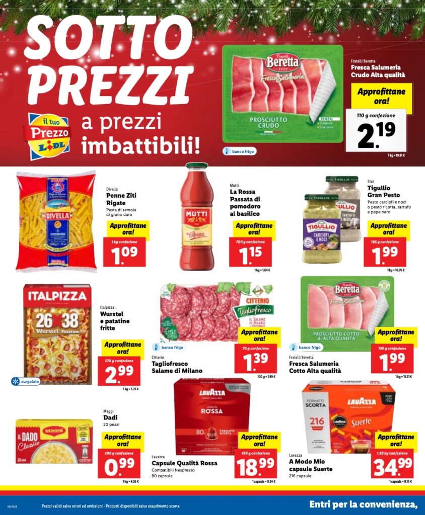 Anteprima Volantino Lidl 11 17 Dicembre 2023 Con Fuochi D Artificio E