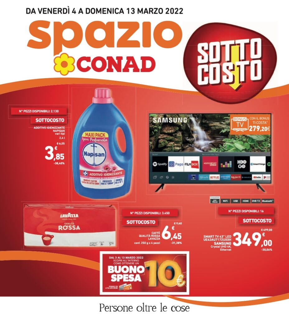 Nuovo Sottocosto Conad dal 4 marzo in anteprima le offerte, il nuovo