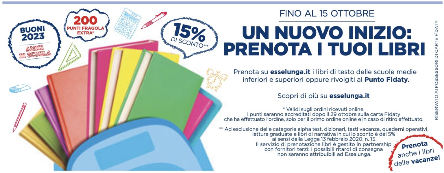 Prenotare i libri di testo 2023/24 ecco gli sconti e i servizi di