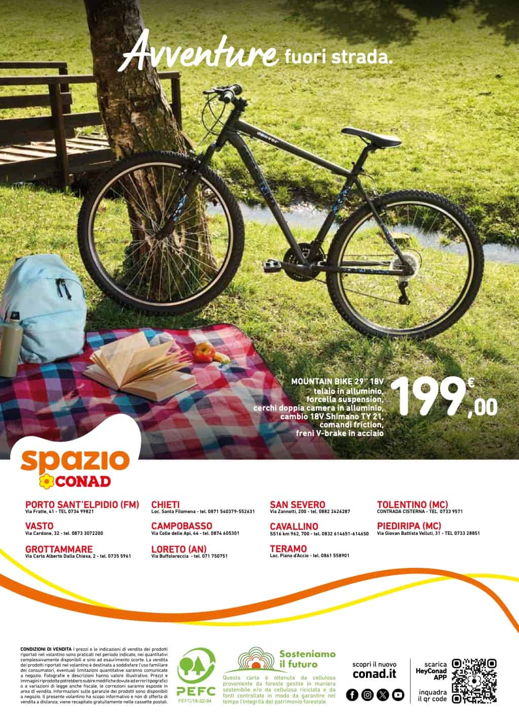 Offerte di biciclette nei supermercati da Conad a Ipercoop (passando